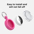Compatible AirTag Case Keychain, IPX8 Waterproof Holder with Key Ring for Apple GPS Item Finders Accessories (Blue/Rose)