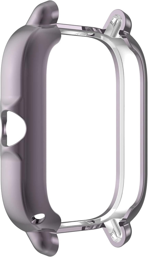 Cases for Amazfit GTS 3 Smartwatch, Soft TPU Shockproof Bumper Cover with Screen Protector Case (Black+Gray+Clear)