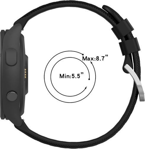 E ECSEM Bands Compatible for AviiHoug H23 Band Soft Silicone Waterproof Adjustable Sport Watch Strap Replacement Wristbands for AviiHoug H23 Smartwatch for Men Women