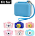 GWCASE Camera Case Compatible with Seckton for Goopow for Desuccus for Rindol for VATENIC for Rikum for GKTZ Kid Toy Video Camera. Kids Digital Cameras Carrying Holder Container (Box Only)-Light Blue