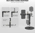 NEEWER 360 MT010 Cell Phone Stand for Desk, Adjustable Office Table Phone Holder Mount Compatible with iPhone Samsung
