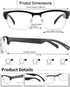 Generic Smart Glasses Bluetooth Audio Glasses for Men Women with Built-in Mic, Speakers, Blue Light Filter, Open Ear
