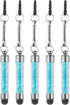 MECCANIXITY 5pcs Stylus Pen for Touch Screens, Mini Crystal Diamond Capacitive for All Touchscreen Devices