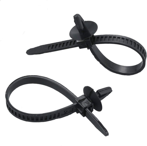 30 Pcs Car Wire Tie Straps Nylon Push Mount Clips Cable Tie Fixed Clamps Fastening Zip Strap Self-Locking Plastic Tie Wrap Fasteners Universal (Length:5-1/2" Width:5/16") by SMYEasy-Take