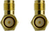 Right Angle Coax Connector, Male to Female Adapter for 90 Degree Coaxial Connection, 2 Pack