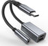 USB C to 3.5mm Headphone and Charger Adapter, 3 in 1 Dongle Cable for iPhone 15, Galaxy S23, Pixel 7
