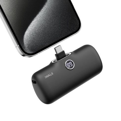 iWALK USB-C Portable Charger for iPhone 15, Mini 20W 4800mAh Wireless Power Bank, Fast Charging Travel Battery Pack