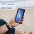 Lanhiem iPhone XR Metal Case, Heavy Duty Shockproof Rugged Full Body Cover with Built-in Glass Protector, Black