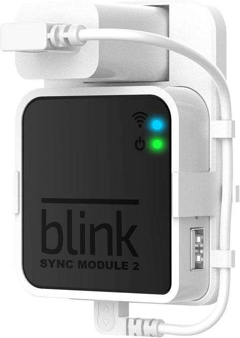 Lingtoolator Mount Bracket Holder for Blink Sync Module 2, White, Easy to Move for Blink Outdoor Indoor Camera Security