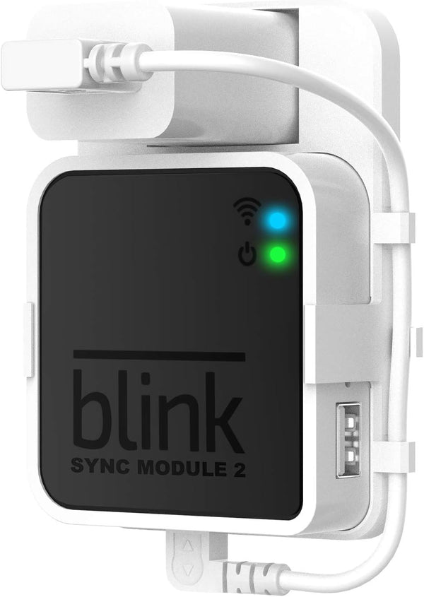Lingtoolator Mount Bracket Holder for Blink Sync Module 2, White, Easy to Move for Blink Outdoor Indoor Camera Security