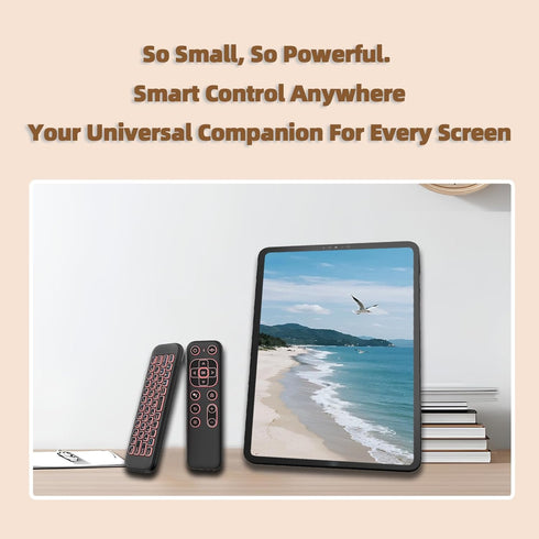 iPazzPort 7-Color Mini Air Mouse Remote Keyboard with Backlight for Android TV Box, Smart TV, HTPC, Projector;