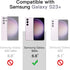 KIOMY Clear Case for Samsung Galaxy S23+ / S23 Plus, Shockproof Bumper Protective Cover Hybrid Design