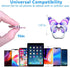 Cell Phone Ring Holder Stand, Cute Butterfly Phone Ring Grip Holder 360° Rotation Finger Kickstand Compatible with All Smartphones Tablet(1Pack Purple)