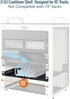 Tecmojo 2 Pack 0.5U 10" 7.87" Rack Mount Shelf for Server Rack, Deep Vented Cantilever Tray, Metal Shelf for Network