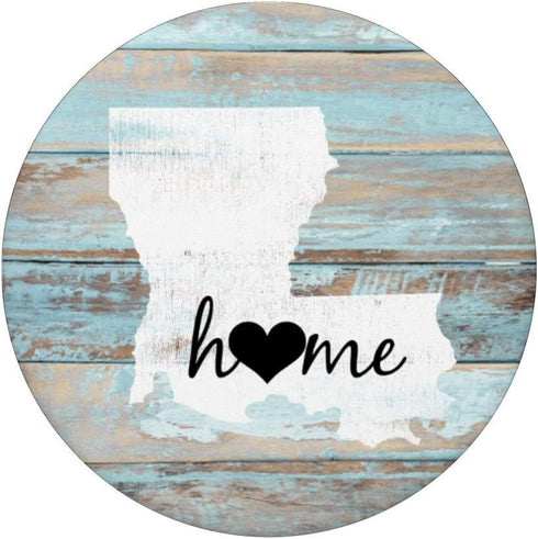 Louisiana Rustic Home Pride US State Distressed Look PopSockets PopGrip for Phones & Tablets