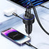USB-C Car Charger, 3-Port 90W Fast Car Charger, Dual USB-C & USB-A Power Adapter for iPhone 15/14/13 Pro Max