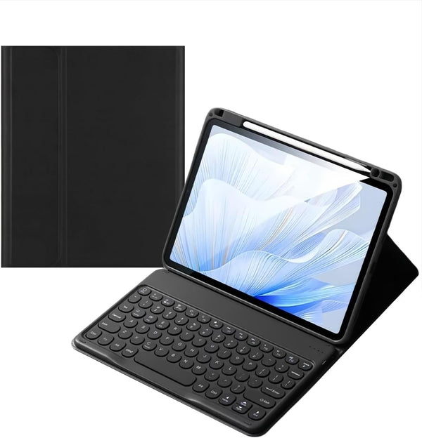 Keyboard Case for iPad Pro 11 inch M4, Detachable Bluetooth Keyboard and Pencil Holder, 2024, Black