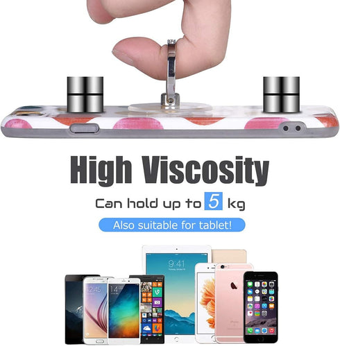 EI Sonador 360 (2 Transparent Phone Ring Holder Grip - Clear Cell Phone Ring Stand Holder Finger Grip Kickstand