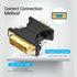 DVI to VGA Adapter, DVI 24+5 to VGA Cable Adapter, DVI Male to VGA Male Converter for PC Monitor