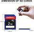 EASTBULL 5-Pack 2GB Class 6 SD Card U1 V30 SDHC Memory Card for Camera, Full HD Video with Mini Cases