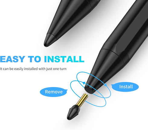 Black Replacement Tips for JAMJAKE K10 Stylus Pen (4 Pack)
