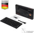 Perixx PERIBOARD-732B Wireless Mini Keyboard - Backlit, X Type Scissor Keys, US English, Black