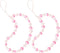 Beaded Phone Charms Lanyard Strap - Girly Style Fixed Beads Pearls Lanyards