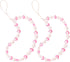 Beaded Phone Charms Lanyard Strap - Girly Style Fixed Beads Pearls Lanyards