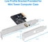 TP-Link PCIe WiFi Card AC600 for Desktop PC, Dual Band Wireless Internal Network Card(Archer T2E) High-Gain Antenna, MU-MIMO, WPA3, Low Profile, Supports Windows 10/11 by TP-Link