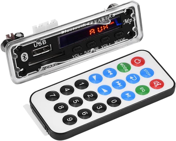 MP3 WMA Decoder Board, Audio Wireless Bluetooth 4.2 Module, 12V, USB/SD Card/Bluetooth/FM Switching Support