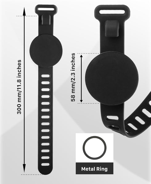 FARWAYVIEW Magnetic Phone Mount for Stroller, Gym & Water Bottle - MagSafe Compatible Holder with Silicone Strap