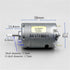 ILQMEHV 1pc HC383MG RS-380 6V-12V 12400RPM Mini Motor High Speed Strong Magnetic Carbon Brush Motor DIY Toy Model Car