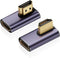 AreMe 8K HDMI 2.1 Right Angle Adapter (2 Pack), Left&Right 90 Degree and