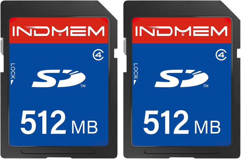 elecacc SD Card 512MB (2 Pack), Class 4 Flash Memory Cards MLC Stanard