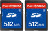 elecacc SD Card 512MB (2 Pack), Class 4 Flash Memory Cards MLC Stanard