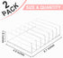 Vowcarol CD Holder - 2 Pack Clear Acrylic CD Organizers, Display Rack Holds 14 Standard CD Cases for Media Storage