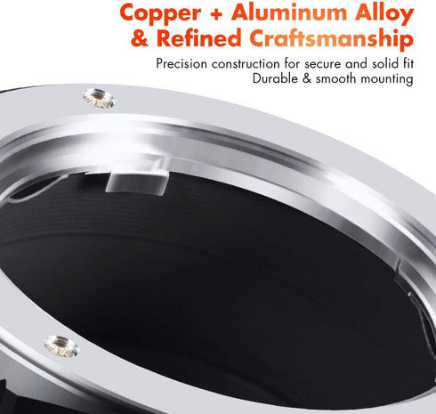 K&F Concept MD to NEX Lens Mount Adapter for Minolta MD MC Lens to NEX E Mount Cameras for Sony A6000 A6400