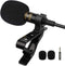 PoP voice Professional Lavalier Lapel Microphone for iPhone Android Smartphone, Omnidirectional Condenser Mic for