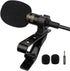 PoP voice Professional Lavalier Lapel Microphone for iPhone Android Smartphone, Omnidirectional Condenser Mic for