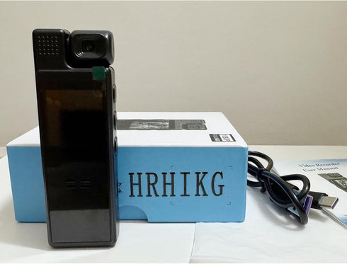 HRHIKG 1.3in 1080P Body Camera Mini Bodycam, Portable Cameras Wearable Personal Camcorder with Screen, HD Night Vision