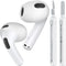 4 Pairs Upgraded AirPods 3 Ear Covers with Cleaner Kit, Anti-Slip Silicone Sport Ear Tips, Compatible with Apple