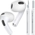 4 Pairs Upgraded AirPods 3 Ear Covers with Cleaner Kit, Anti-Slip Silicone Sport Ear Tips, Compatible with Apple