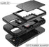 WeLoveCase iPhone 13/14 Wallet Case - Black, Shockproof, Credit Card Holder & Hidden Mirror, 6.1" Heavy Duty Protection.