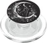 Cat Sitting On Crescent Moon Flowers Stars Drawing PopSockets PopGrip for MagSafe Phone Accessories