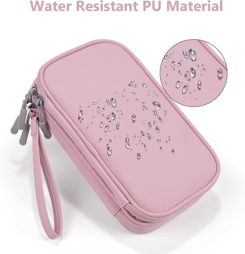 Tech Organizer Travel Carrying Case, Cables Pouch for Organizing Electronics Accessories, Charger, Power Bank