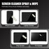 walrfid Laptop Screen Cleaner Spray and Wipe, Phone Cleaning Kit for Electronic Devices with Black Graffiti Case