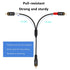 1 2 10Feet/3M Devinal RCA Y Cable, RCA/Phono Y Splitter, RCA Male to Male Y Adapter, Male/Male Subwoofer Cable Gold