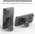 Phone Ring Holder, Adjustable Metal Grip Holder Finger Kickstand, Foldable Cell Phone Rings for iPhone Samsung & Other