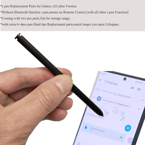 (2pcs Pen Pack) Galaxy S22 Ultra Replacement s Pen, Stylus Pen for Samsung Galaxy S22 Ultra (5G) S908E