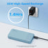 NOBIS Portable Charger 10000mAh, 35W Fast Charging Power Bank with C to C Cable for iPhone, iPad, Samsung (Blue)